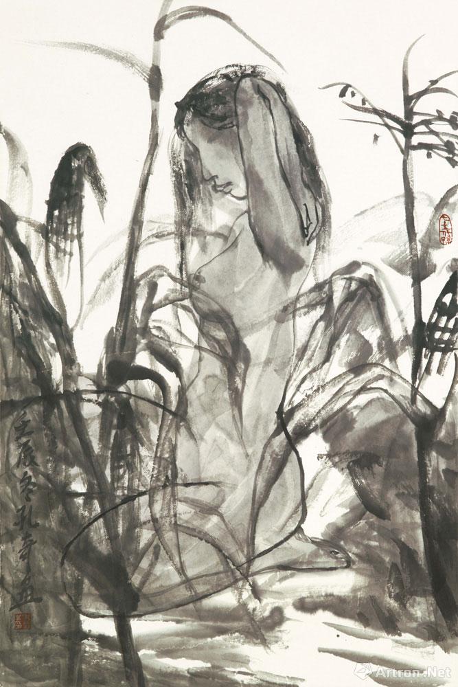 国画作品(26)_玉米地_孔奇作品展_孔奇在线作品_孔奇