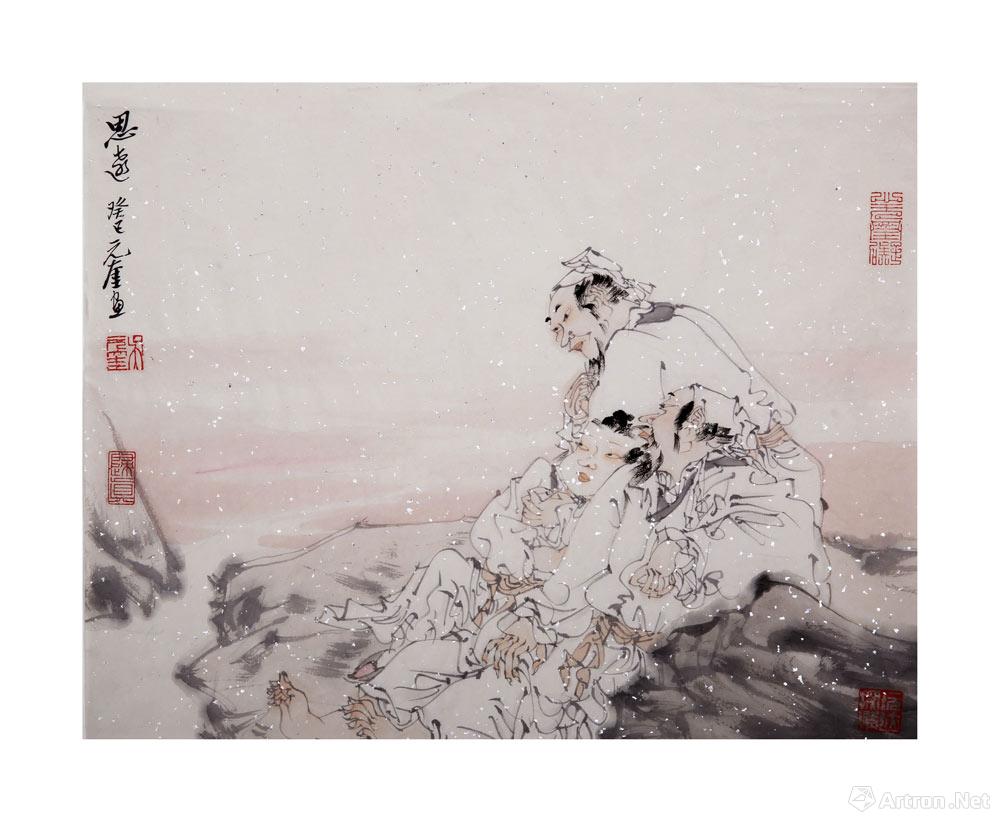 作品073_小写意人物_吴元奎作品展_吴元奎在线作品_吴