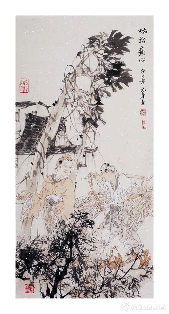 作品118_小写意人物_吴元奎作品展_吴元奎在线作品_吴