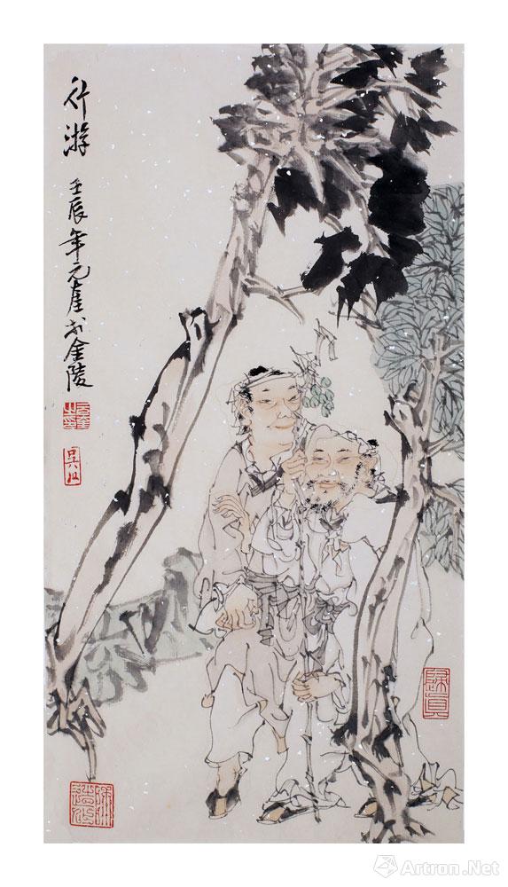 作品149_小写意人物_吴元奎作品展_吴元奎在线作品_吴
