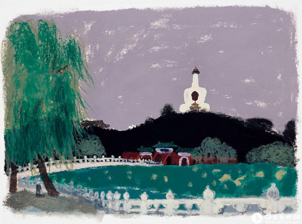 鼓楼东大街_北京风景_王玉平作品展_王玉平在线作品