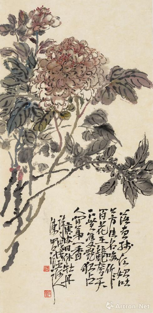 因心造境四条屏_花鸟作品_陈昭作品展_陈昭在线作品_陈昭官方网站