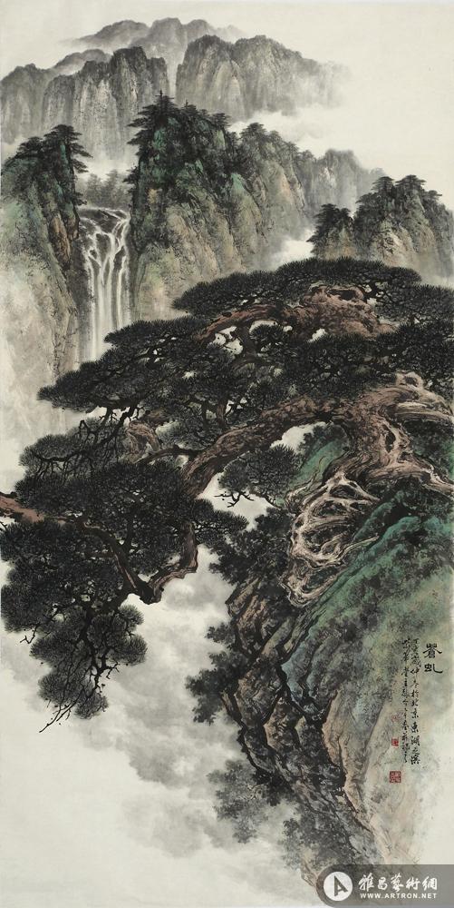 轻舟已过万重山_山水画系列_张介宇作品展_张介宇在线