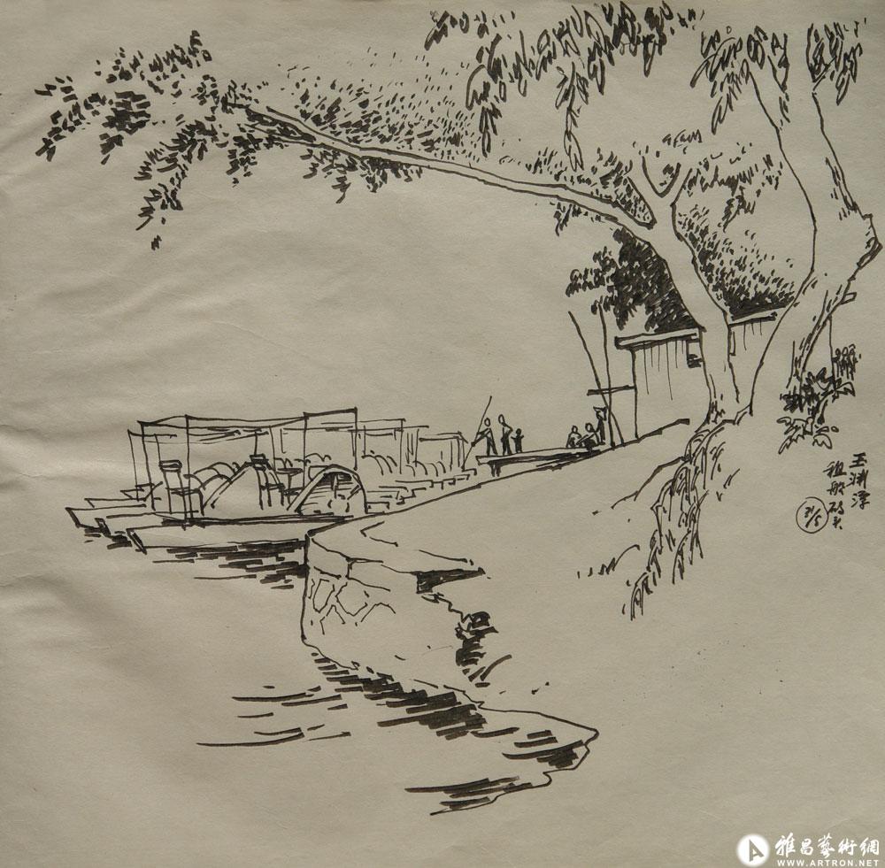 白描风景 047
