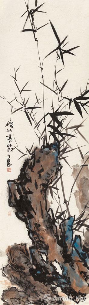 禅竹四条屏之四