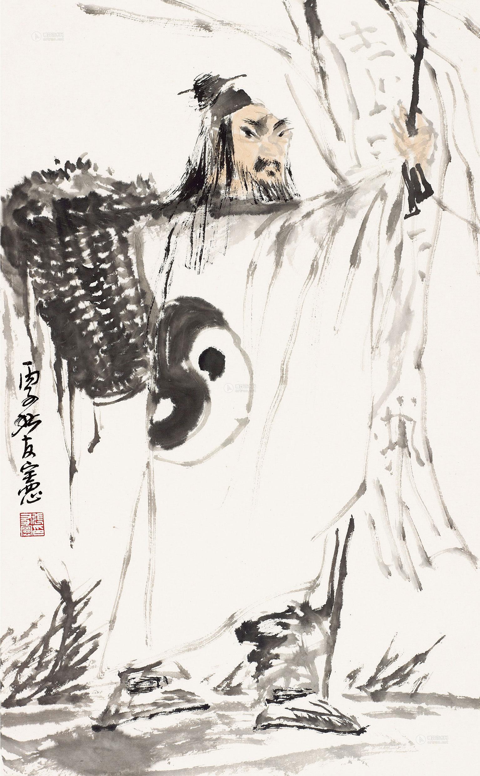 0538 葛洪 镜片 设色纸本