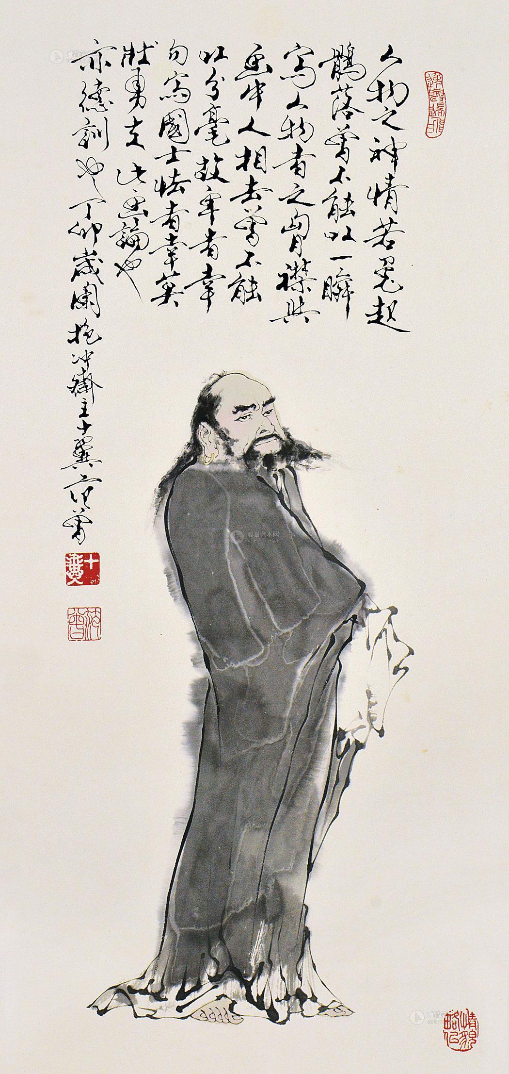 【达摩 镜片 水墨纸本】拍卖品_图片_价格_鉴赏_绘画_雅昌艺术品拍卖