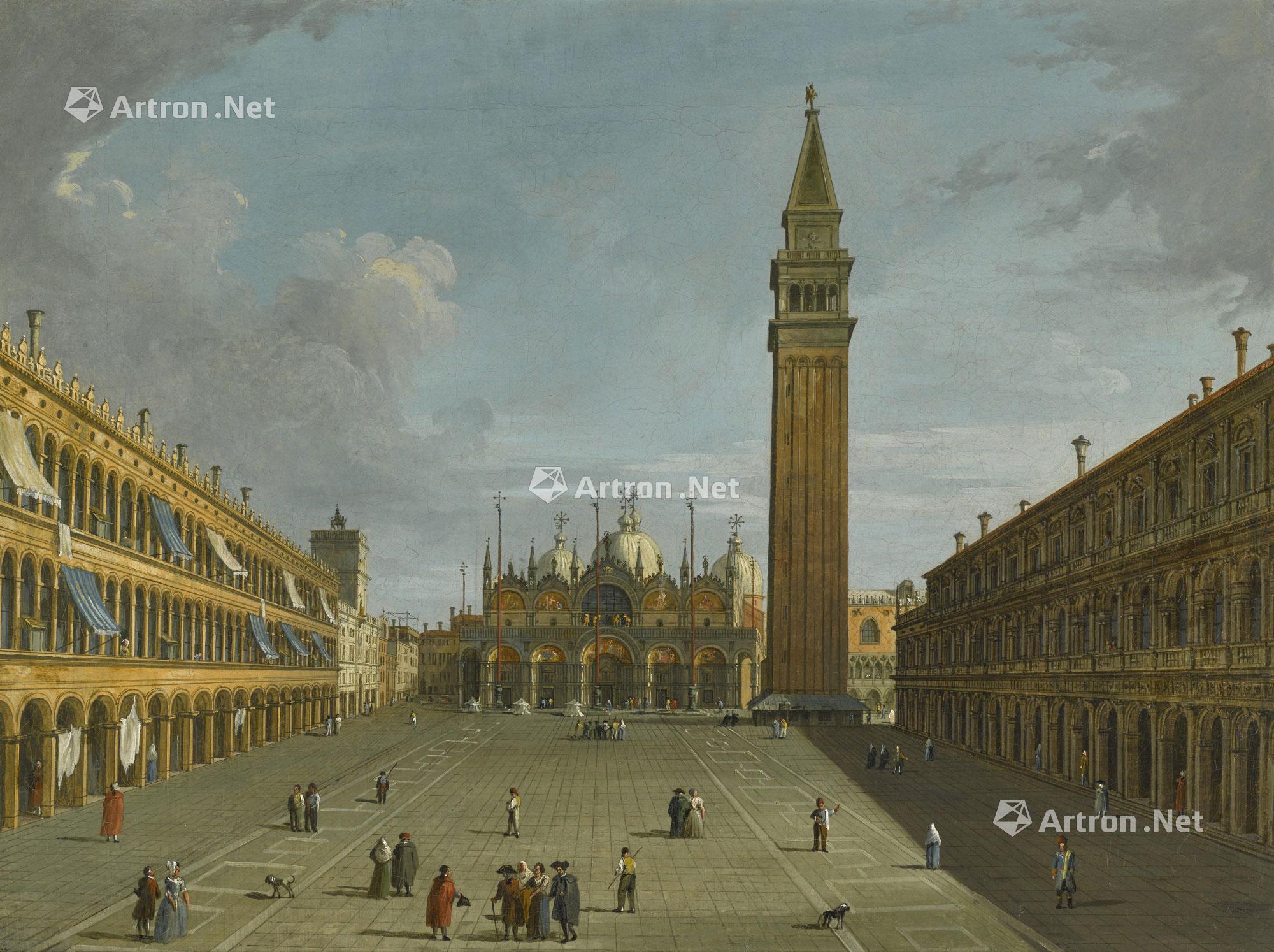 0212 venice, saint mark"s square, looking east oil on canvas