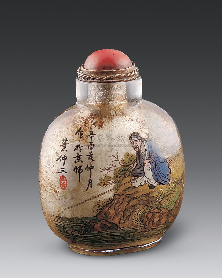 0163 叶仲三内画鼻烟壶图片