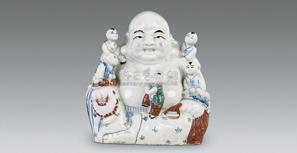 1410 民国 瓷雕弥勒佛