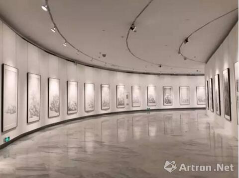 关山月美术馆《务本——陈履生画展》展厅.