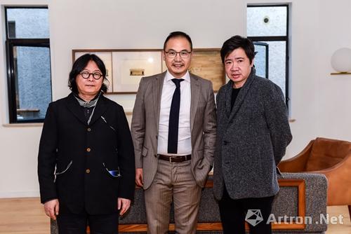 艺术家丁乙,杨锋艺术与基金会创始人杨锋,西岸艺术总监周铁海