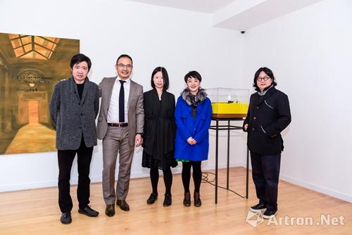 杨锋艺术与教育基金会创始人杨锋,艺术家郝经芳,策展人汪单,艺术家丁