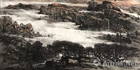 【评论】邵大箴:胡江的山水画——雄健与秀丽