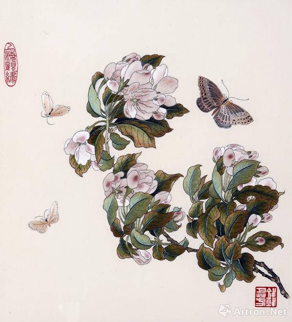 《海棠蛱蝶》