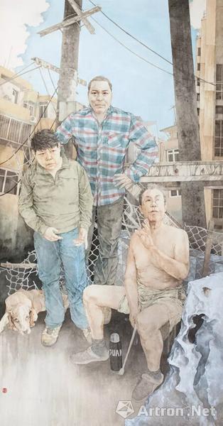 《去年夏天 管海龙 240x135cm