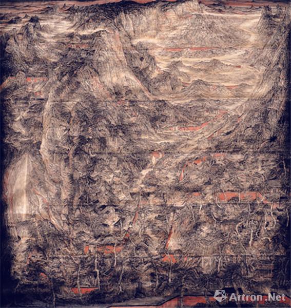 《不下堂筵 坐穷泉壑 张兴国 300×300cm 2014年