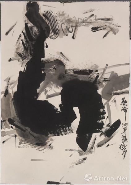 《无常系列-6》  杨劲松 78x110cm 2017年 纸本水墨