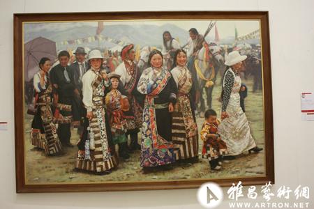 "人民人民"黄土画派作品展在陕西省美术馆博物馆举行(图)