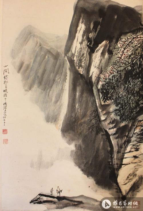 何海霞国画山水作品 意境深远意到笔随