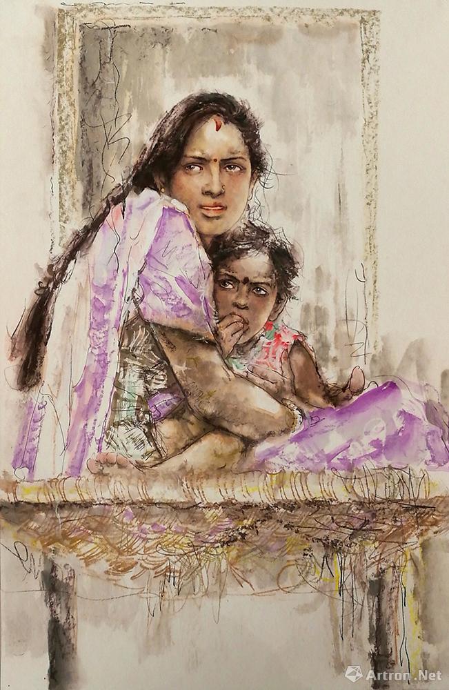 印度母女