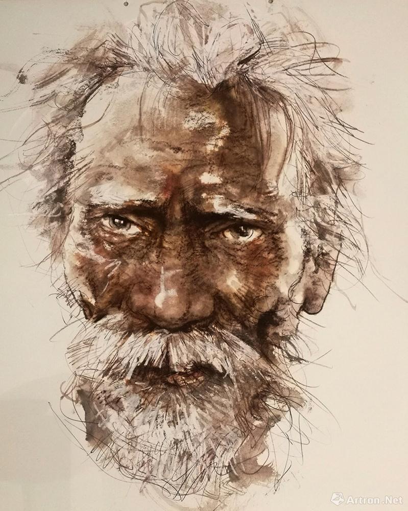 印度老人肖像