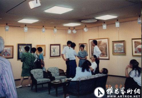 1993年应平山郁夫先生邀请赴日本东京举办个展，同期在朝日新闻会馆演讲“我所体验的黄河文11