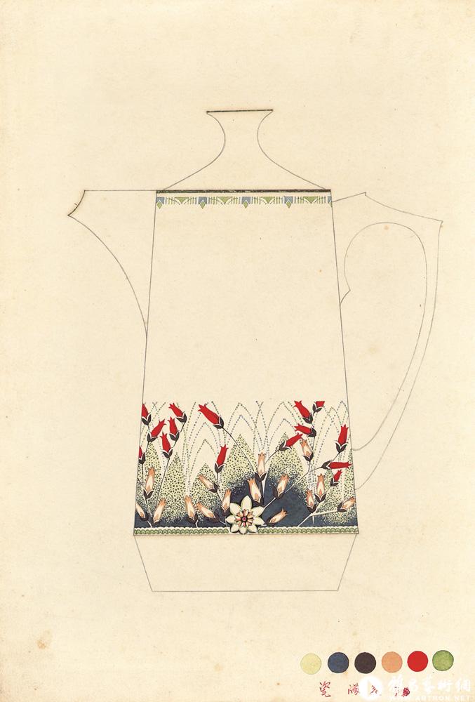二十世纪六七十年代陶瓷美术设计稿选（满花）
