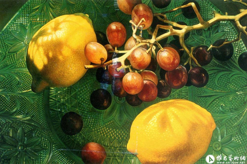 1998年为美国银行绘制巨幅水果油画系列之二