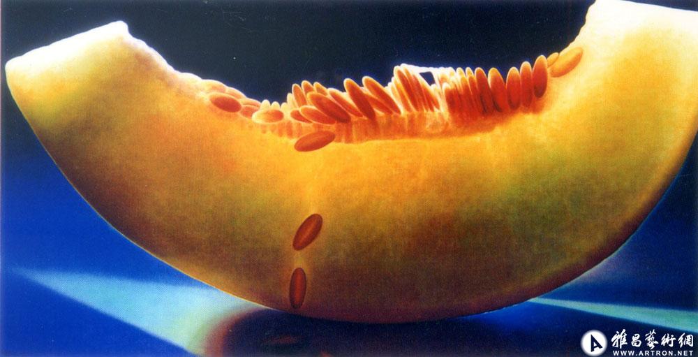 1998年为美国银行绘制巨幅水果油画系列之一