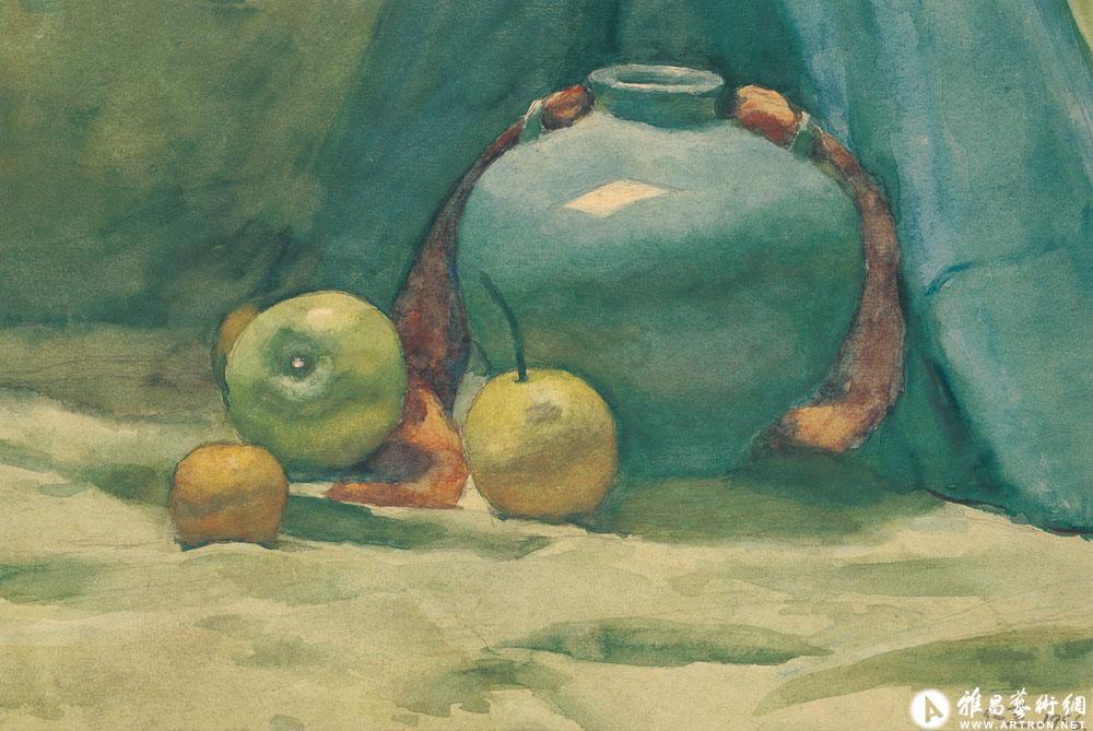 静物——罐与水果