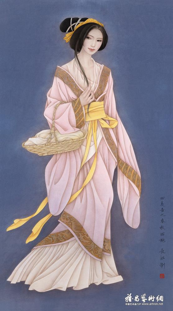 四美图之春秋西施<br>Xi Shi（The Spring-Autumn Period）-One of Ancient Four Beauties