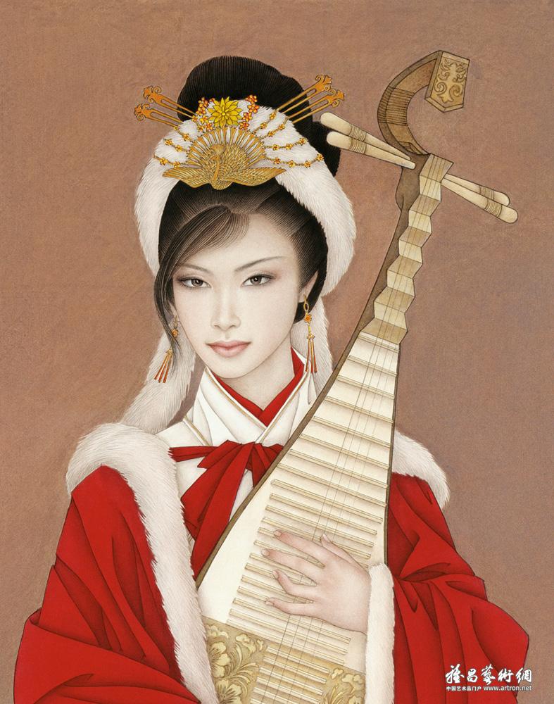 四美图之西汉王昭君（局部）<br>Zhaojun Wang（The Western Han Dynasty）-One of Ancient Four Beauties（Detail）