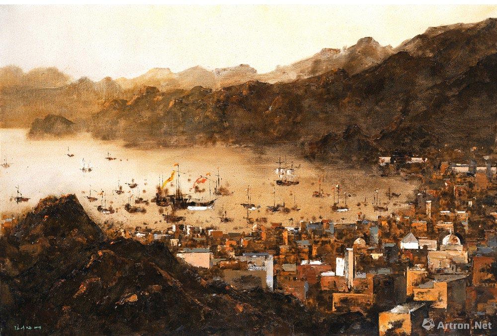 十五世纪阿曼马斯喀特港·郑和船队