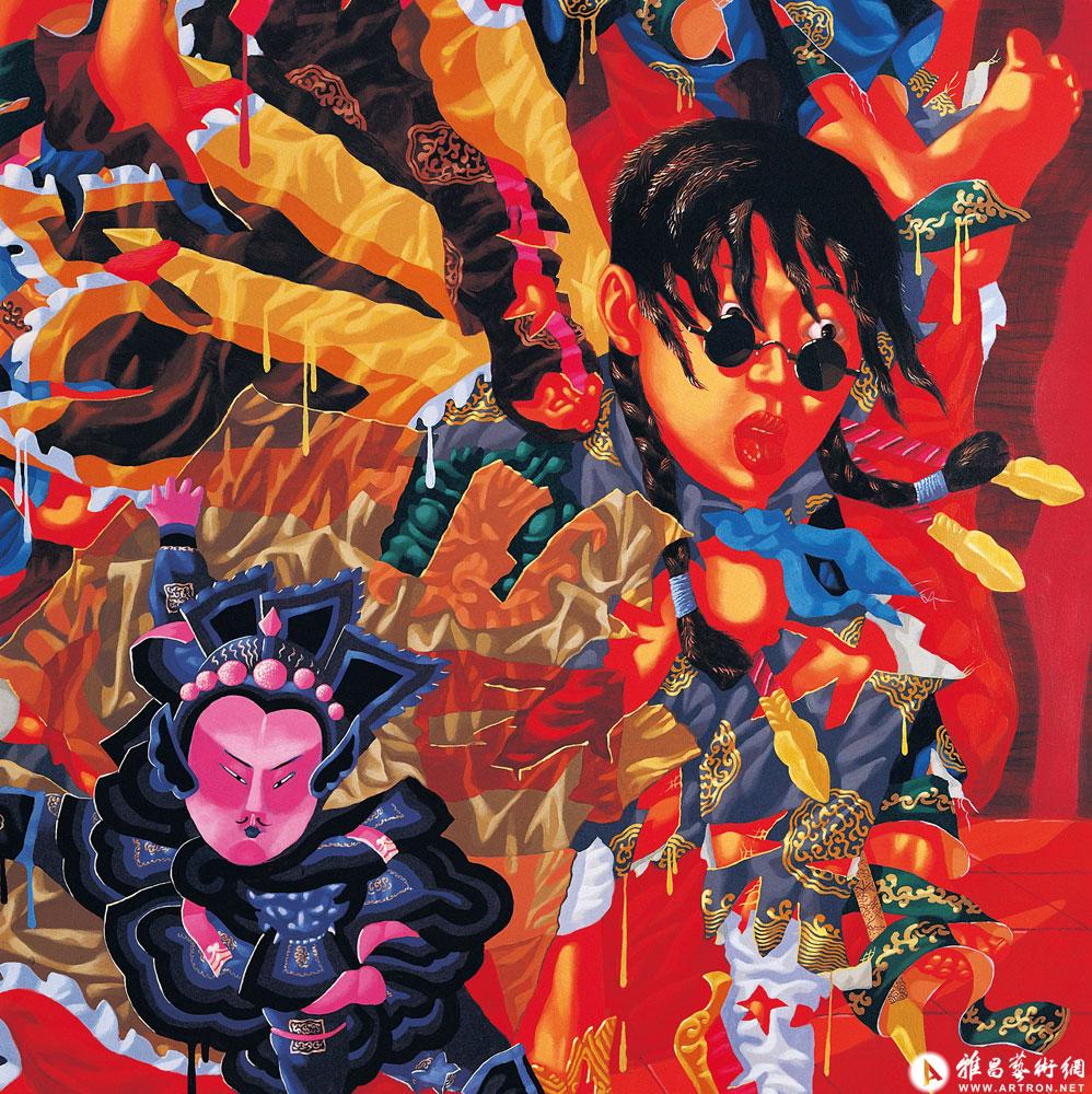 红界 局部001_布面丙烯作品在线展_吕鹏作品展_吕鹏在线作品_吕鹏官方