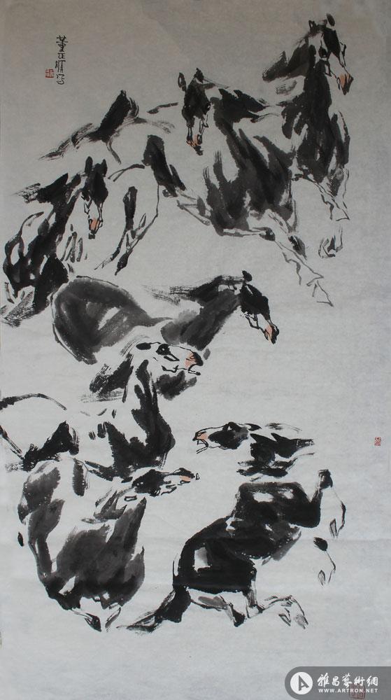 骏马图020_癸巳年作品_董正顺作品展_董正顺在线作品_董正顺官方网站