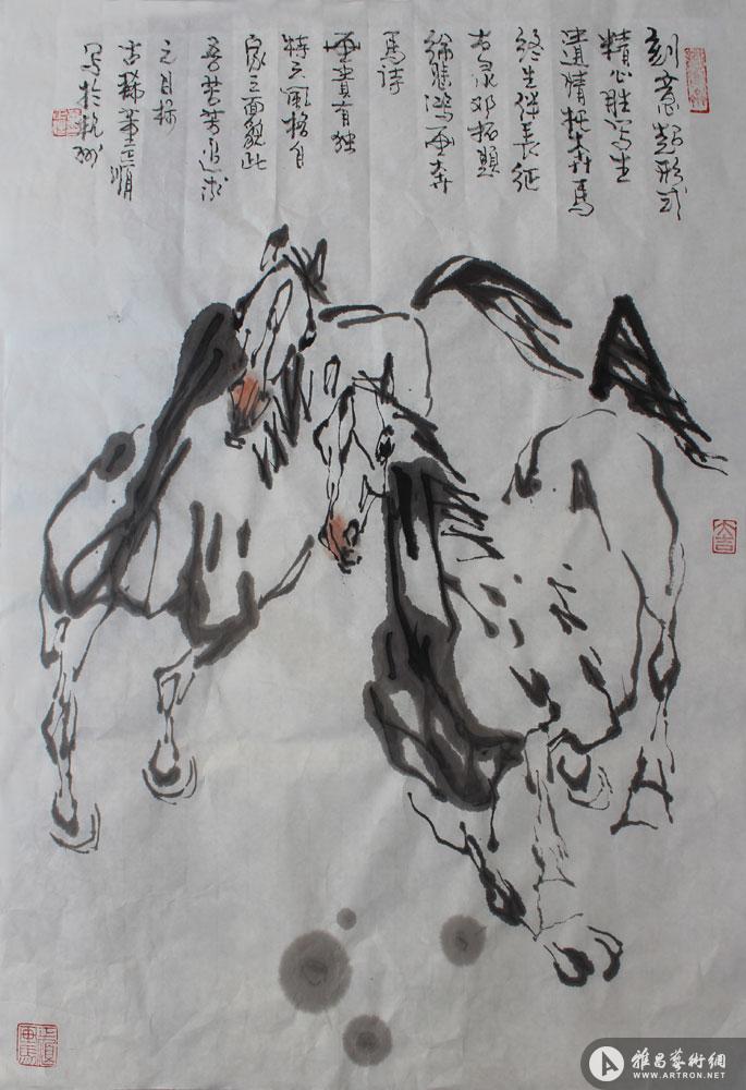 骏马图09_甲午年作品_董正顺作品展_董正顺在线作品_董正顺官方网站