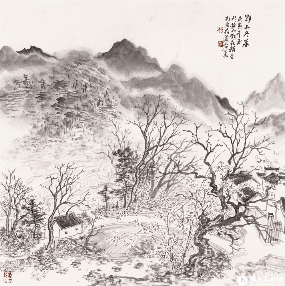 黟山冬春_洪大亮画集_洪大亮作品展_洪大亮在线作品_洪大亮官方网站