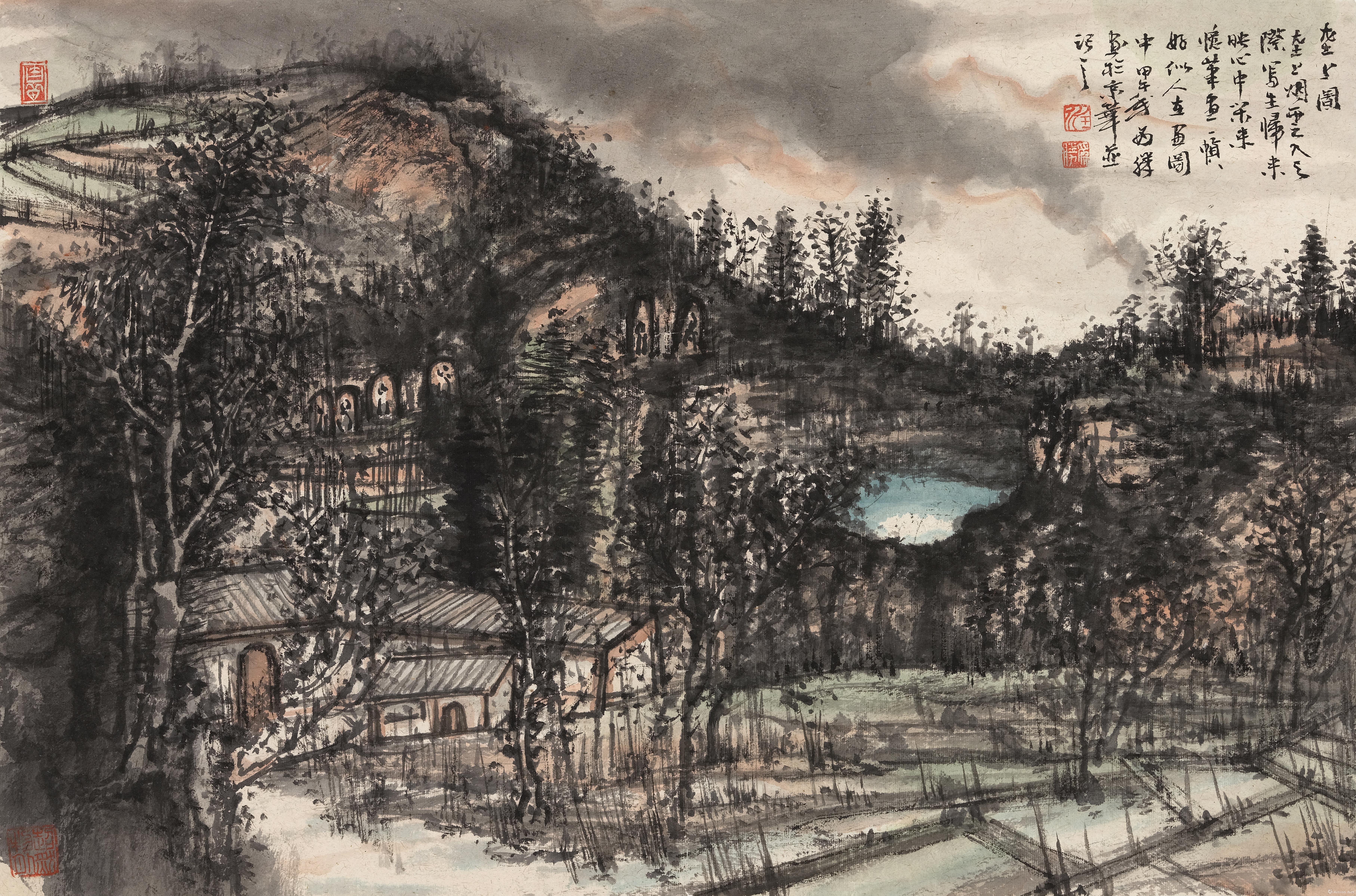 幽居图_山水画在线展_汪为胜作品展_汪为胜在线作品_汪为胜官方网站