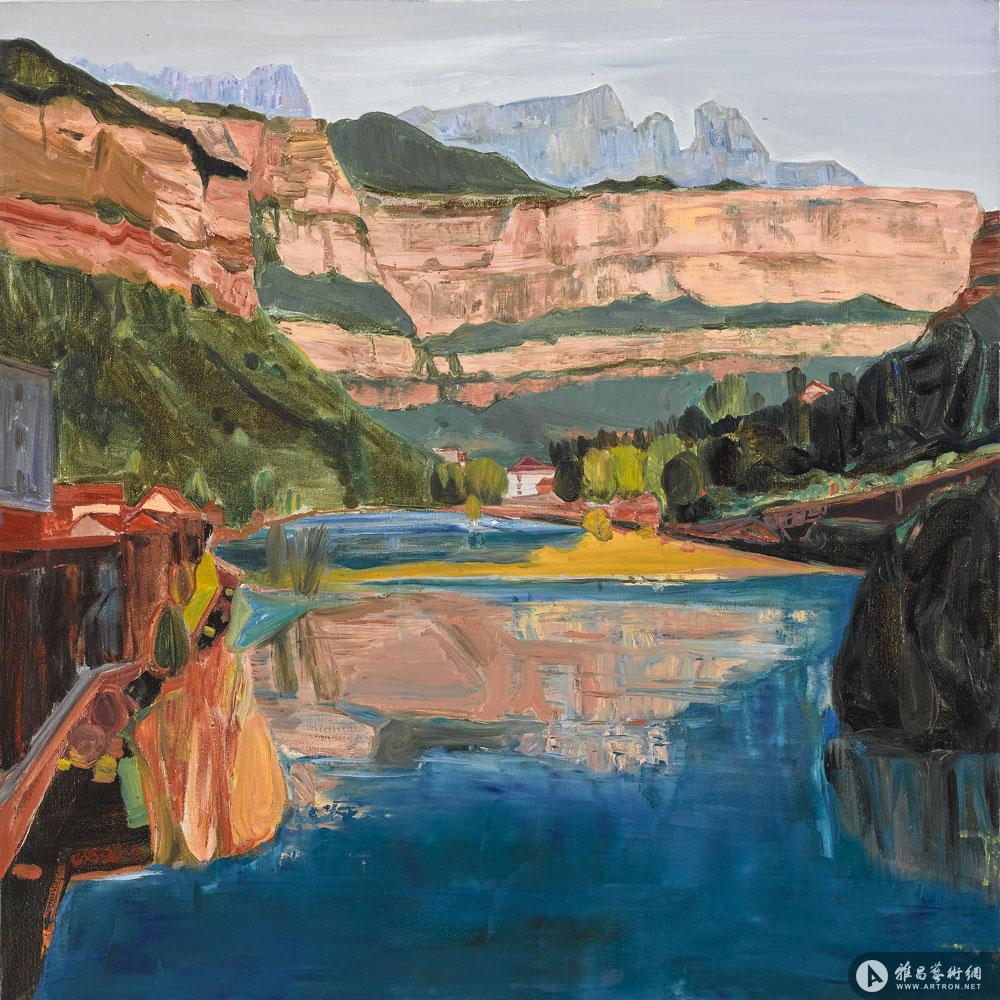 雨中古寺_风景_陈永生作品展_陈永生在线作品_陈永生官方网站-雅昌