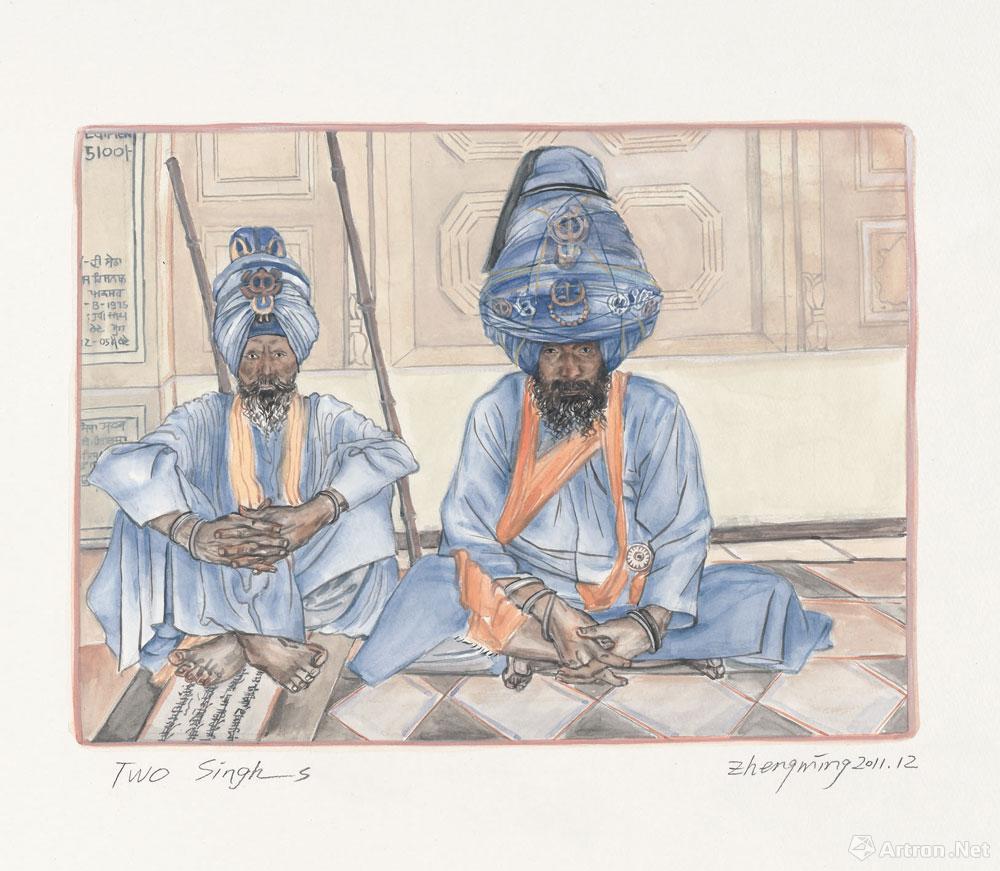 Two Singhs 两个锡克人在阿姆利则金庙