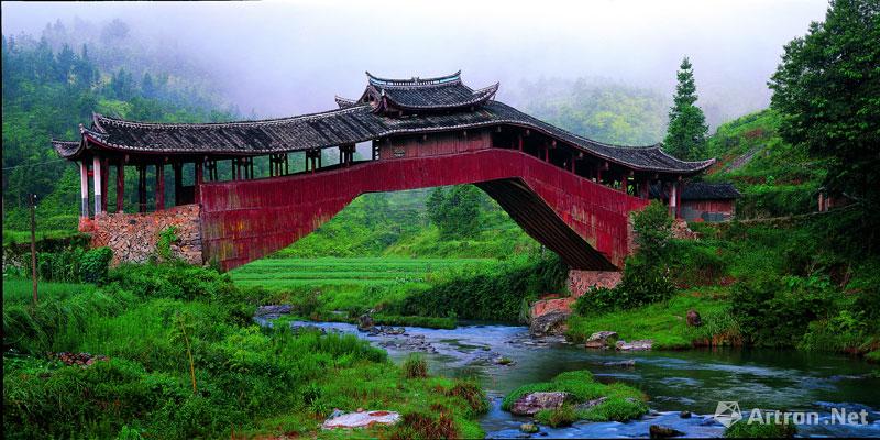 吴卫平作品：042 文兴桥，浙江省泰顺县筱村镇西，始建于清咸丰七年（1857年）。