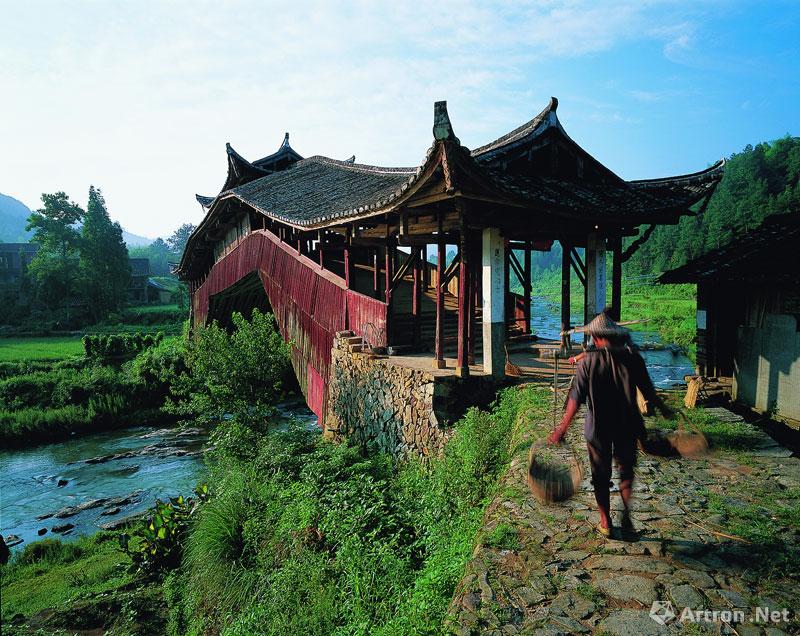吴卫平作品：043 文兴桥，浙江省泰顺县筱村镇西，始建于清咸丰七年（1857年）。