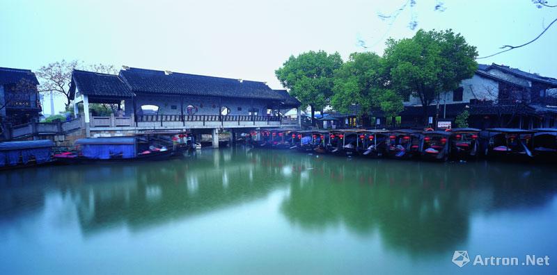 吴卫平作品：044 西塘送子来凤桥，浙江省嘉善县的西塘古镇，始建于明崇祯十年（1637年）。