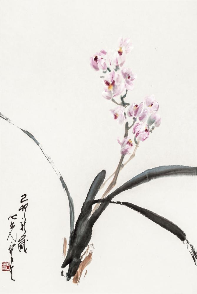 大蕙兰(没骨)