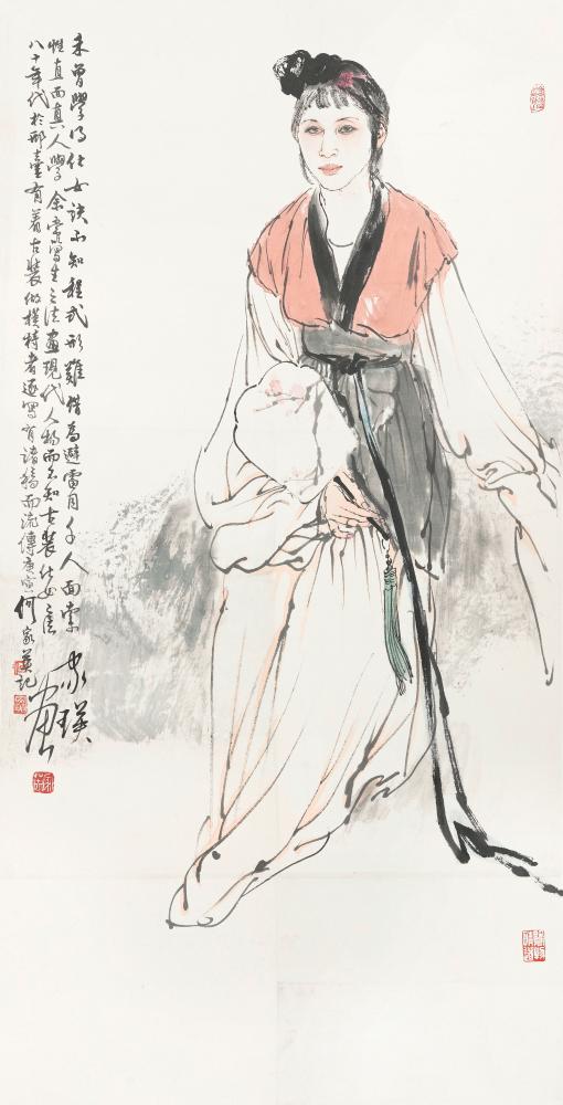 执扇仕女