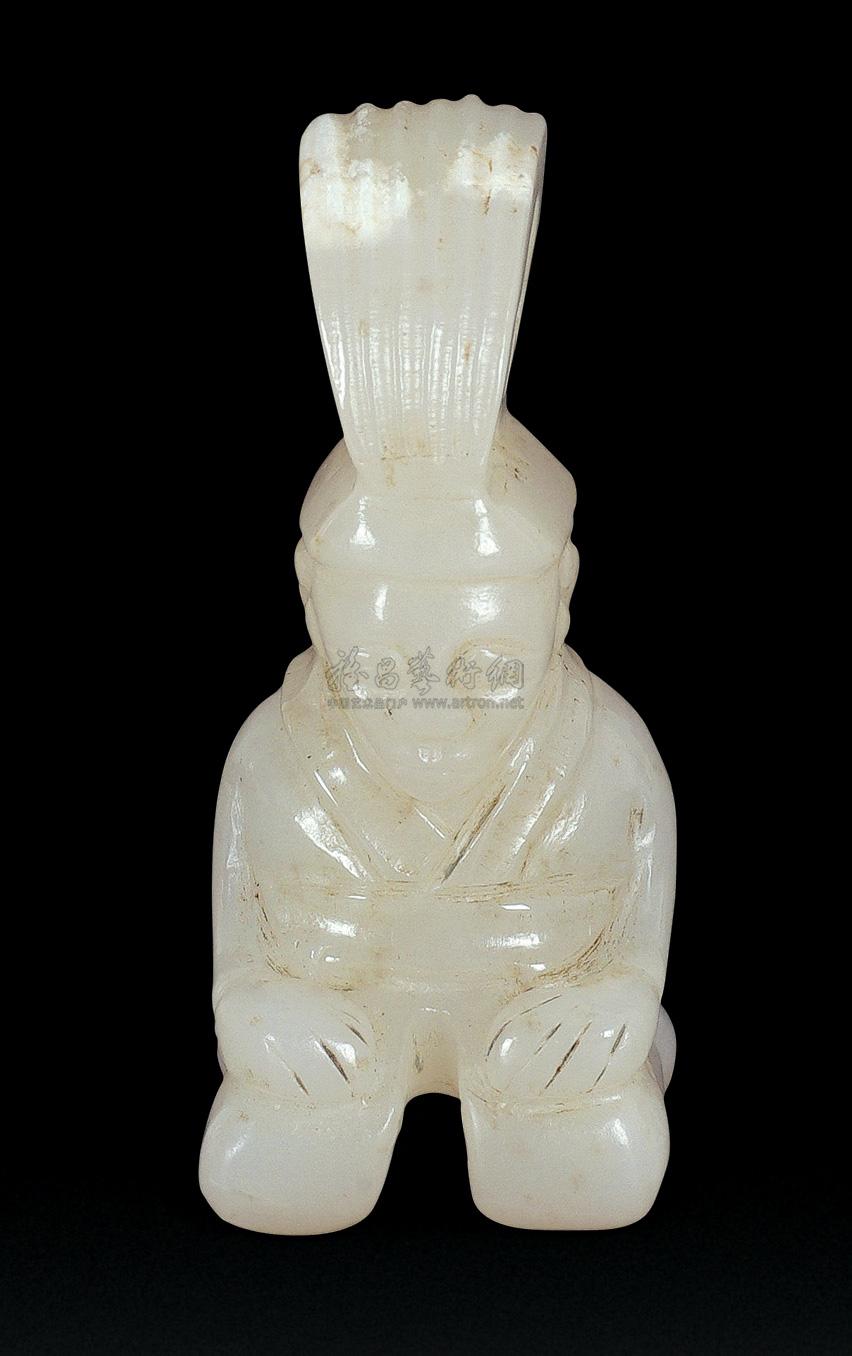 【汉代 白玉戴冠跪人】拍卖品_图片_价格_鉴赏_玉石器其它_雅昌艺术品
