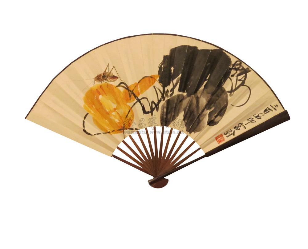 0449 葫芦草虫 成扇(单面)