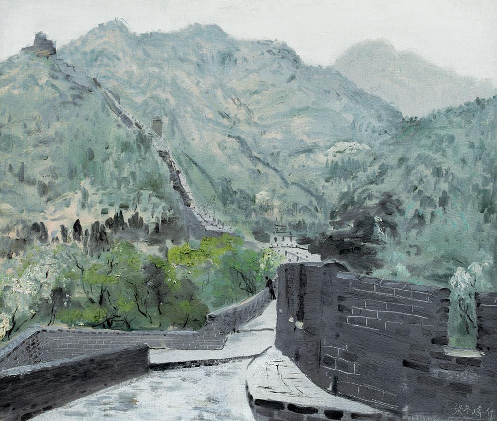 0056 2008年作 长城 布面油画