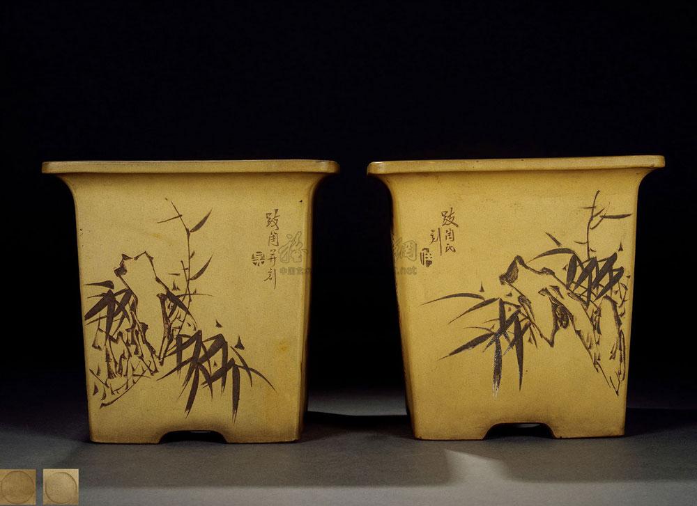 【近代 任淦庭制花盆】拍卖品_图片_价格_鉴赏_紫砂_雅昌艺术品拍卖网